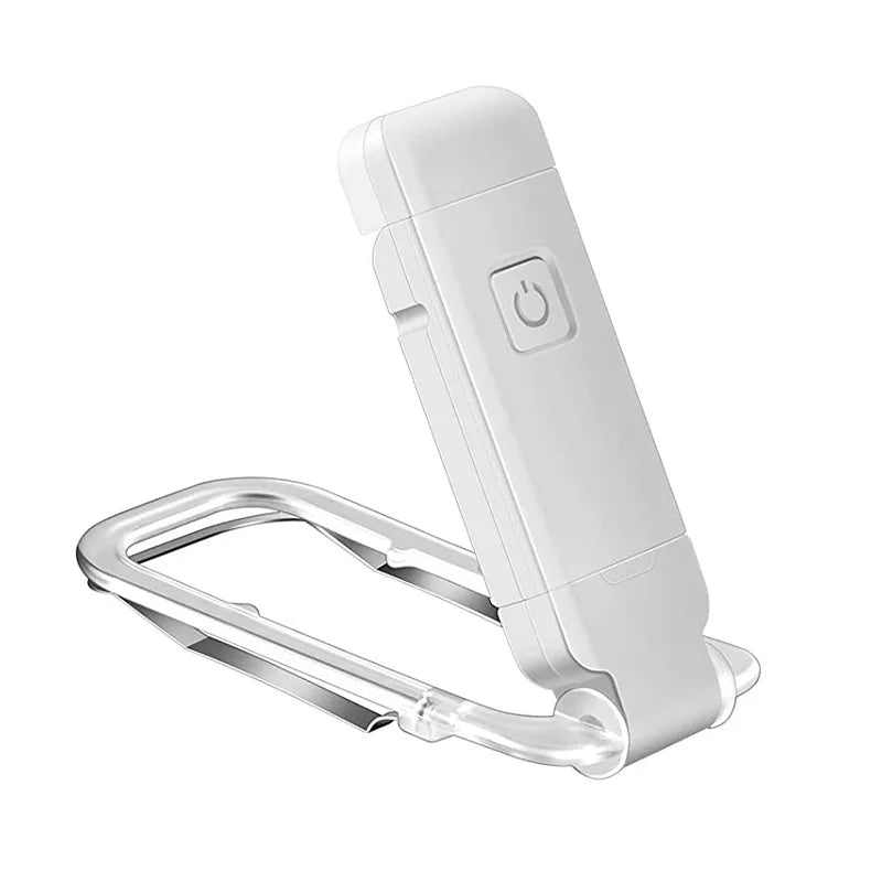 Akumulatorowa lampka do czytania nocnego USB z klipsem 200 mAh