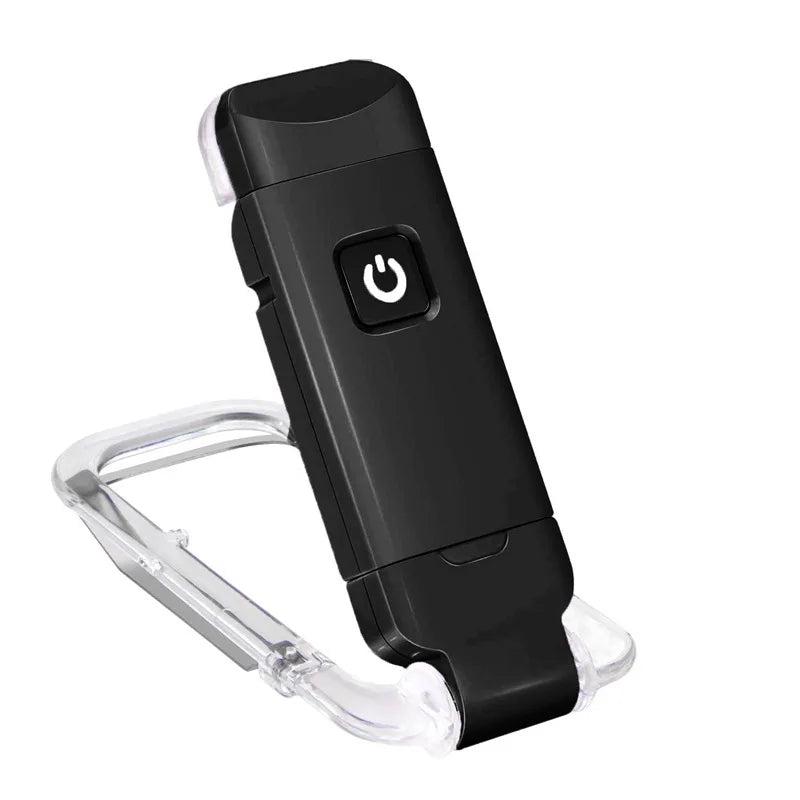 Akumulatorowa lampka do czytania nocnego USB z klipsem 200 mAh