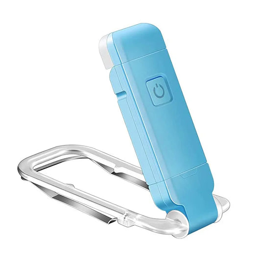 Akumulatorowa lampka do czytania nocnego USB z klipsem 200 mAh