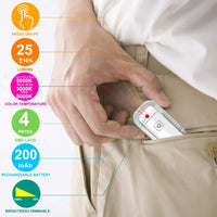 Akumulatorowa lampka do czytania nocnego USB z klipsem 200 mAh
